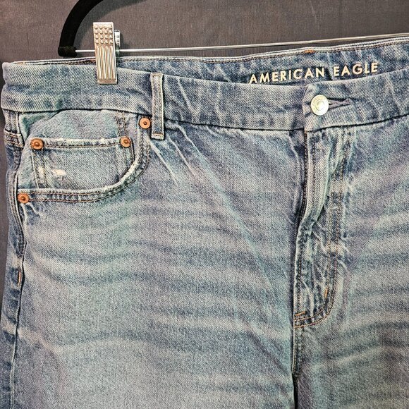 American Eagle Outfitters Blue Straight Leg Jeans - Picture 2 of 5